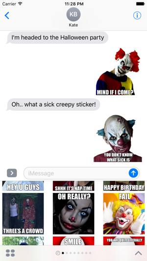 Creepy Clown - Scary Halloween Stickers(圖1)-速報App