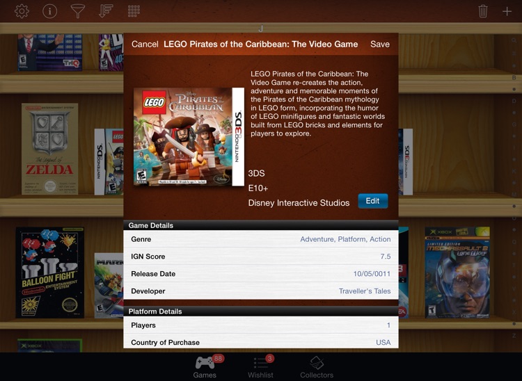 Collectors: Movies Games Books Comics Music - iPad