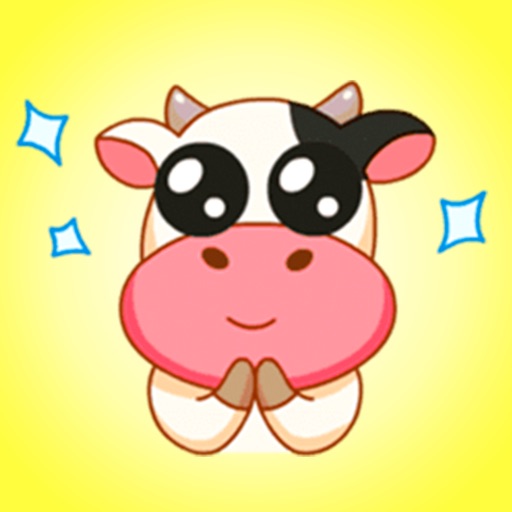 Cow & Pig Love - Stickers for iMessage icon