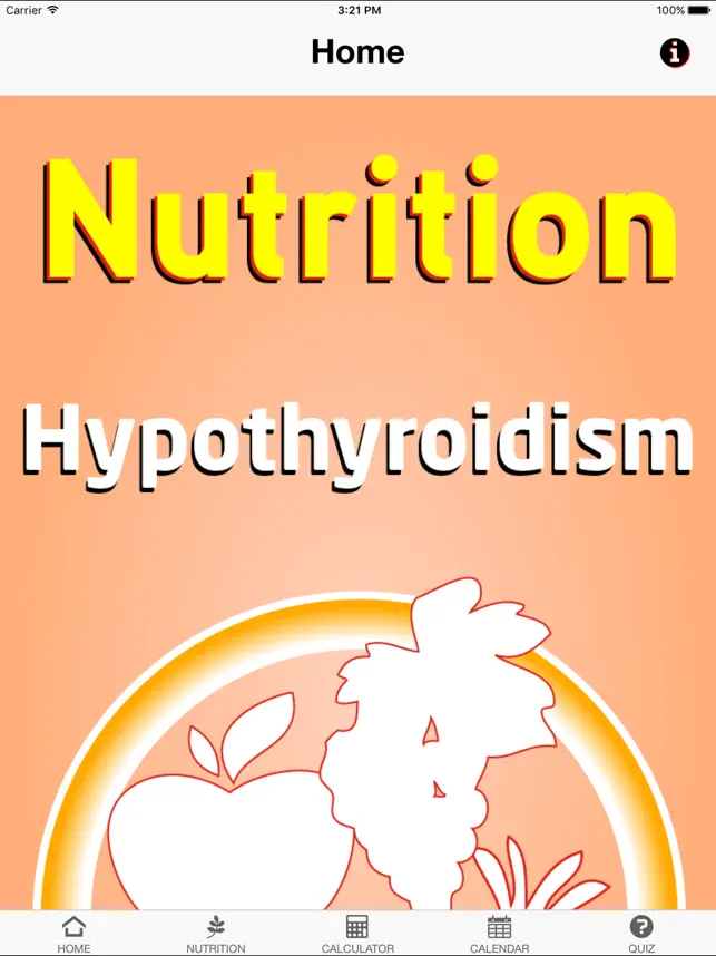 Captura de Pantalla 1 Nutrition Hypothyroidism iphone