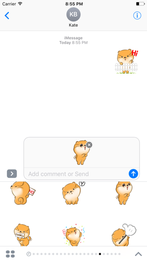 Puppy Pom Dog Sticker(圖4)-速報App