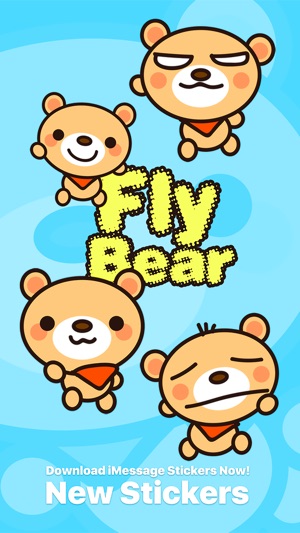 Fly Bear - Cute Stickers by NICE Sticker(圖2)-速報App