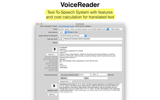 VoiceReader TTS Text To Speech