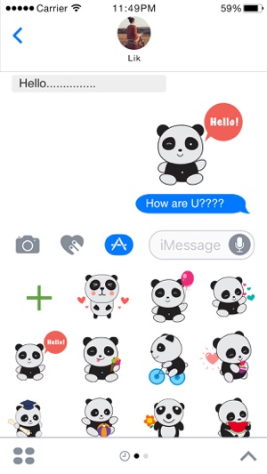 PandaMoji - Panda Stickers for iMessage(圖2)-速報App