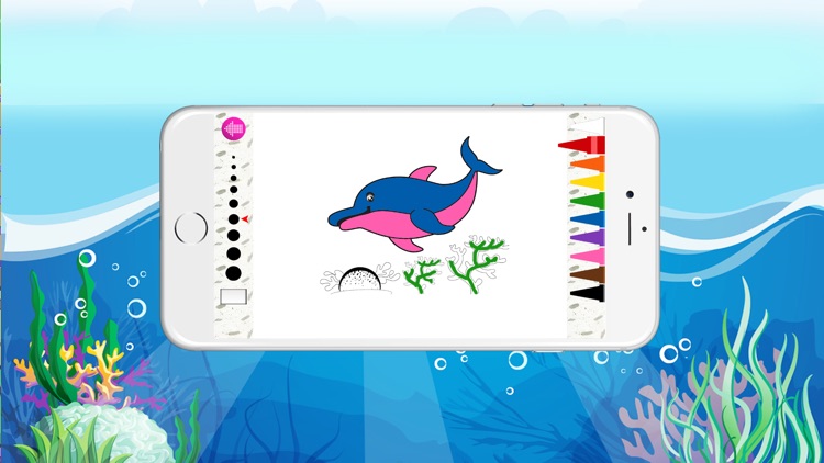 Free Color Book (Fish), Coloring Pages & Fun Educational Learning Games For Kids! screenshot-3