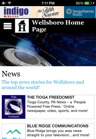 Wellsboro Home Page screenshot 2