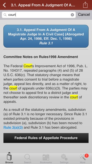 Federal Rules of Appellate