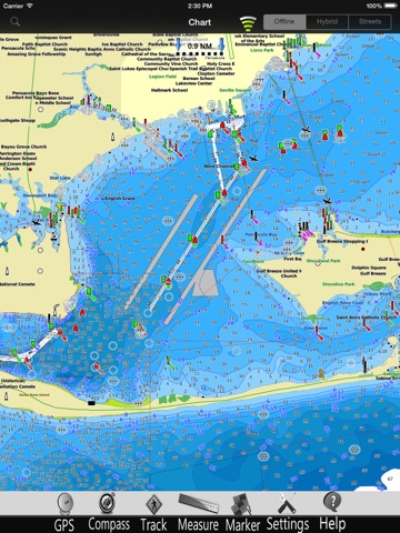 Alabama GPS Nautical Chart Pro screenshot 3