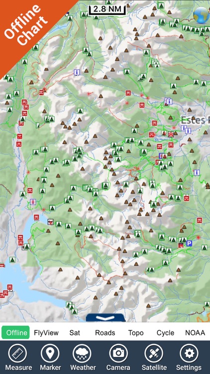 Rocky Mountain National Park - GPS Map Navigator