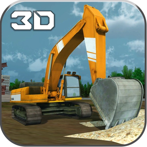 Sand Excavator Crane SIM – Experience Challenges of 3D Construction Crane Operator and Dump Truck Simulator Icon