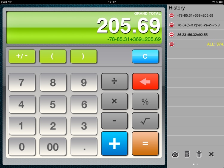 Calculator HD for iPad screenshot-4