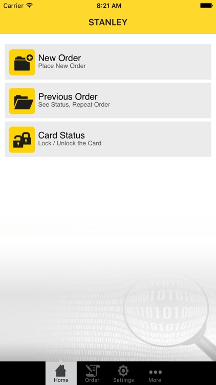 STANLEY Access Card Online Service