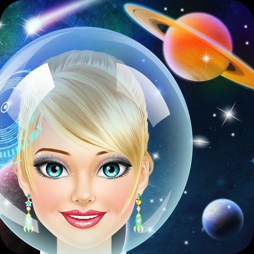 Space Girl Salon - Makeup and Dress Up Kids Game iOS App