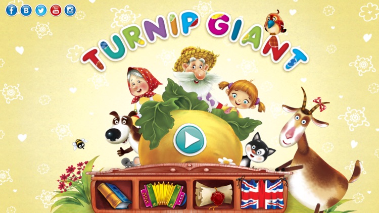 Turnip Giant. A kind fairy tale for kids. Lite