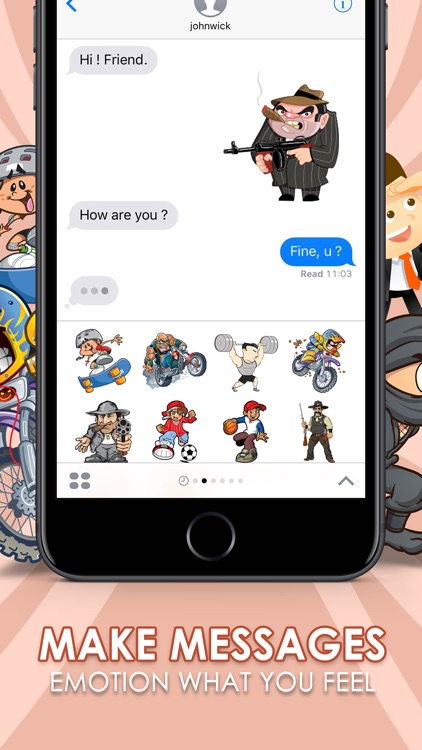 The Man Emoji Stickers Keyboard Themes ChatStick