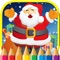 Christmas Coloring Page Book Santa Claus for Kids