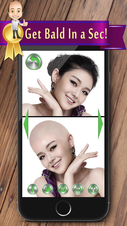 Make Me Bald Funny Photo Makeover - Edit.or & Face Change.r with Sticker.s & Effect for Pic Montage screenshot-3