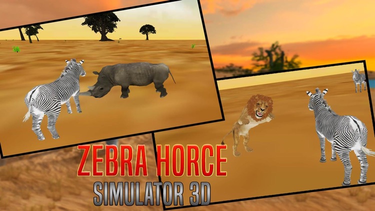 Zebra Horce Simulator 3D