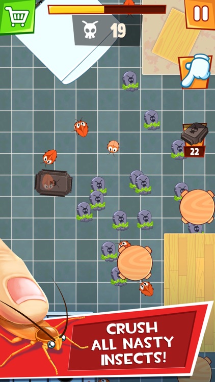 Cockroach Smash - iBugs Invasion