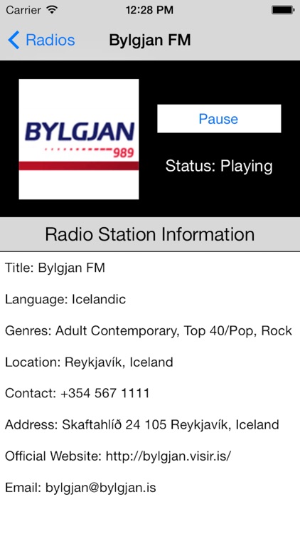 Iceland Radio Live Player (Icelandic, Ísland) screenshot-3