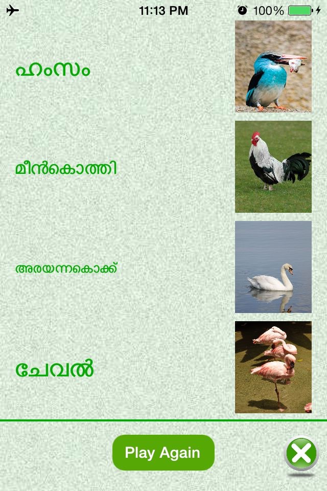 FlashCards Malayalam Lesson screenshot 4