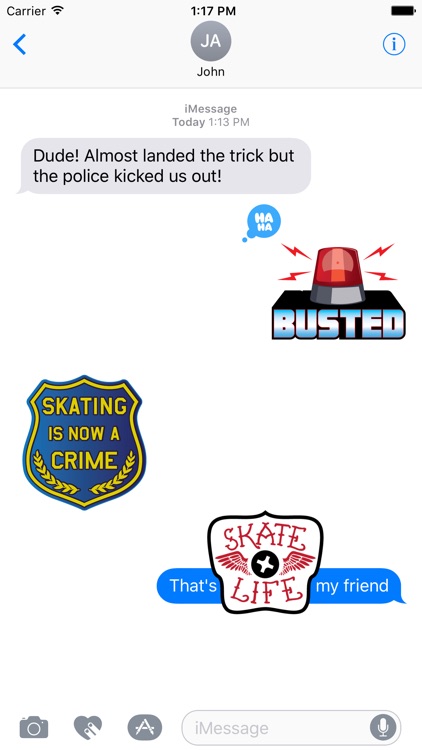True Skate Stickers