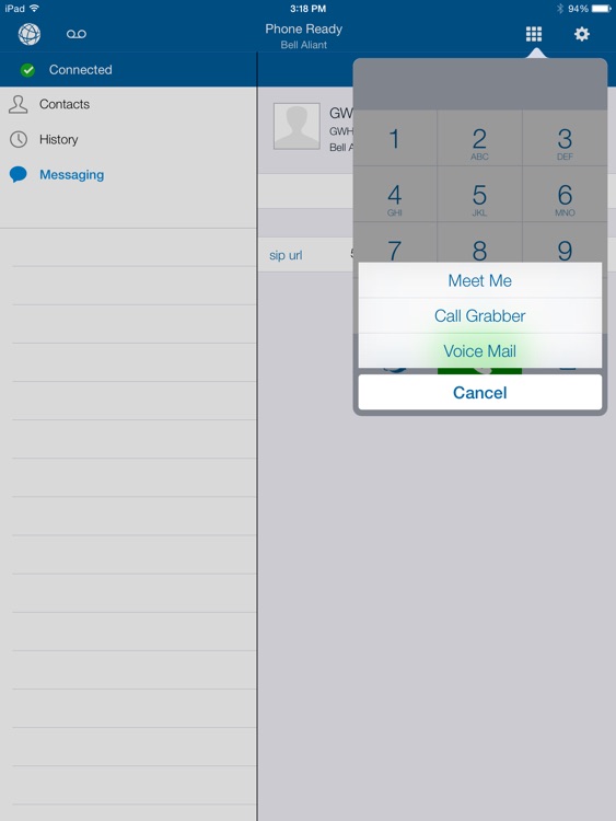 Bell Aliant Unified Communications for iPad