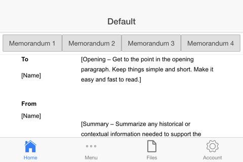 Memorandum Letter screenshot 4