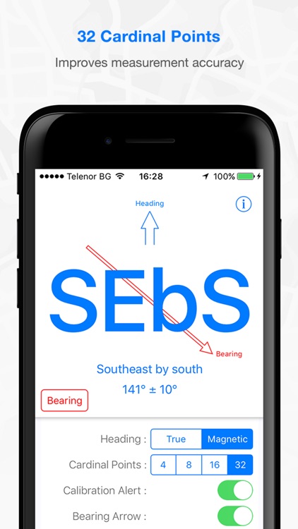 Compass Guru - Digital Heading & Bearing screenshot-3