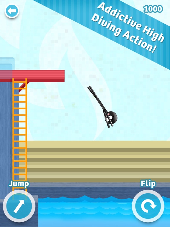 Stickman High Diving - Touch, Jump & Flip! на iPad