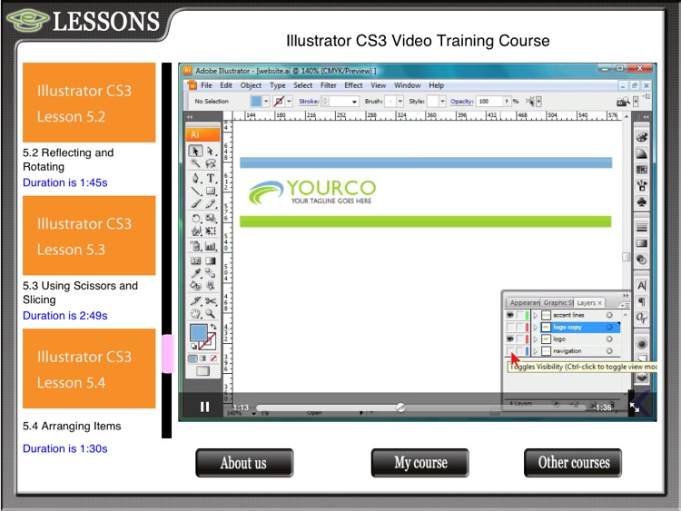 Video Training for Illustrator CS3 HD