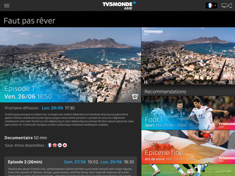 TV5MONDE Asie-Pacifique screenshot 3