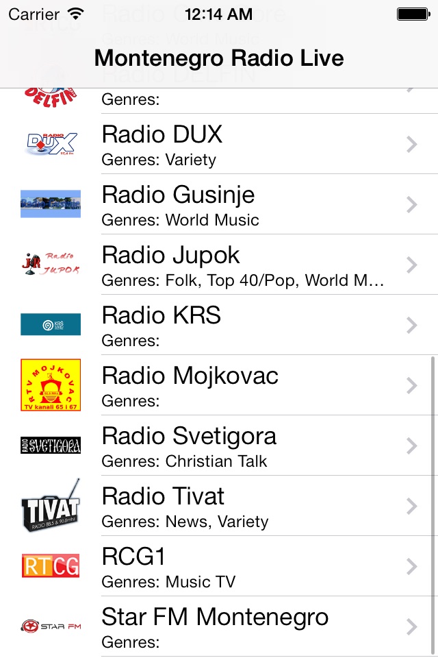 Montenegro Radio Live Player (Montenegrin) screenshot 2
