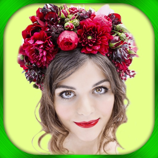 Flower Crown Fashion Accessories & Hair.style Photo Montage - Virtual Sticker.s for Beauty Make.over