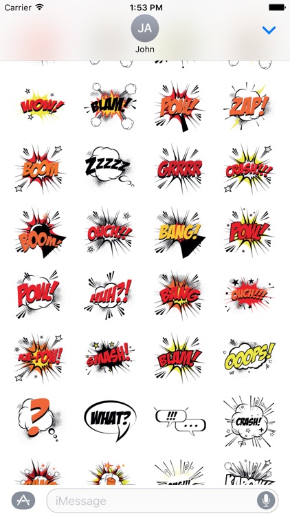 Comic Book Stickers