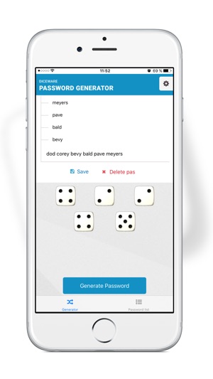 Diceware Password Generator.