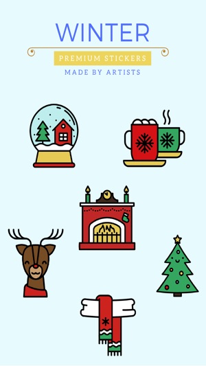 Winter Stickers - Snow and hot cocoa(圖1)-速報App