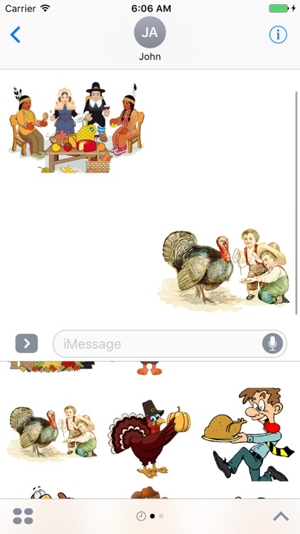 Thanksgiving Art for iMessage