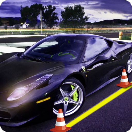 Driving School Car Parking 3D Icon