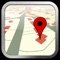 Icon Mobile Location Tracker on Map