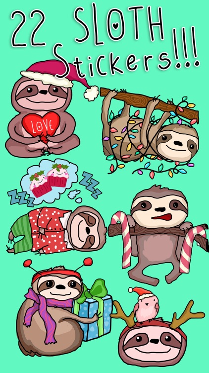 Christmas Holiday Sloths