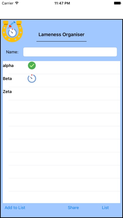 LamenessOrganiser