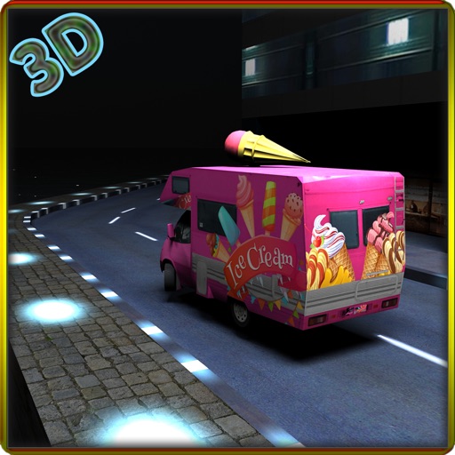 Ice cream delivery van – Truck driving simulation