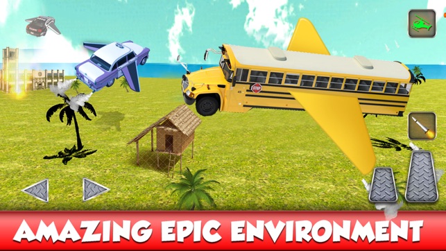 Flying Stunt Bus Driver : Auto Pilot Simulator(圖2)-速報App