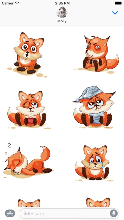 The Happiest Fox - Stickers for iMessage