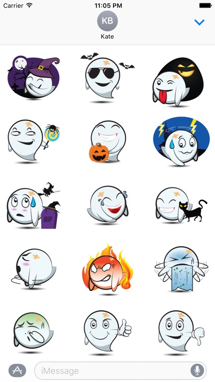 Cute Halloween Ghost - Sticker Pack for iMessage