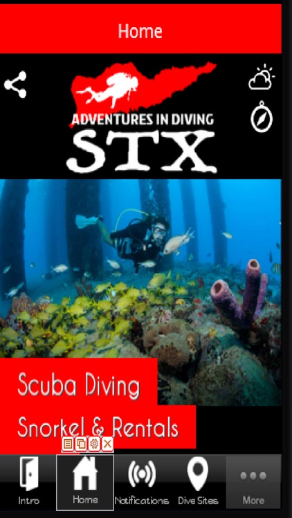 Adventures In Diving STX App