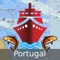 GPS Marine Charts App offers access to charts covering Portugal waters (derived from IHP ( Instituto Hidrográfico of Portugal)data)