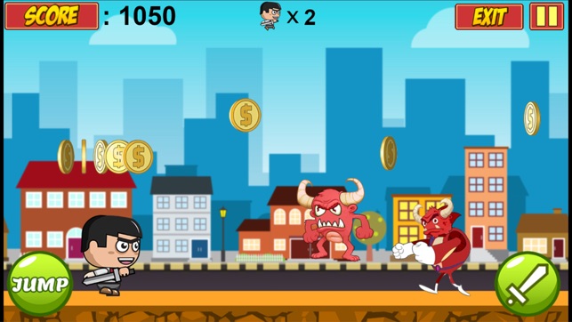 Mini Warrior vs Monsters - Run, Jump & Attack Game(圖1)-速報App