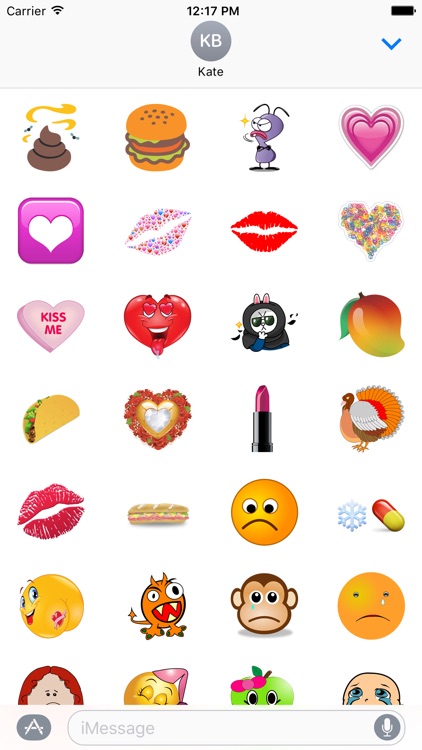 Emojis Stickers Pack For iMessage screenshot-3